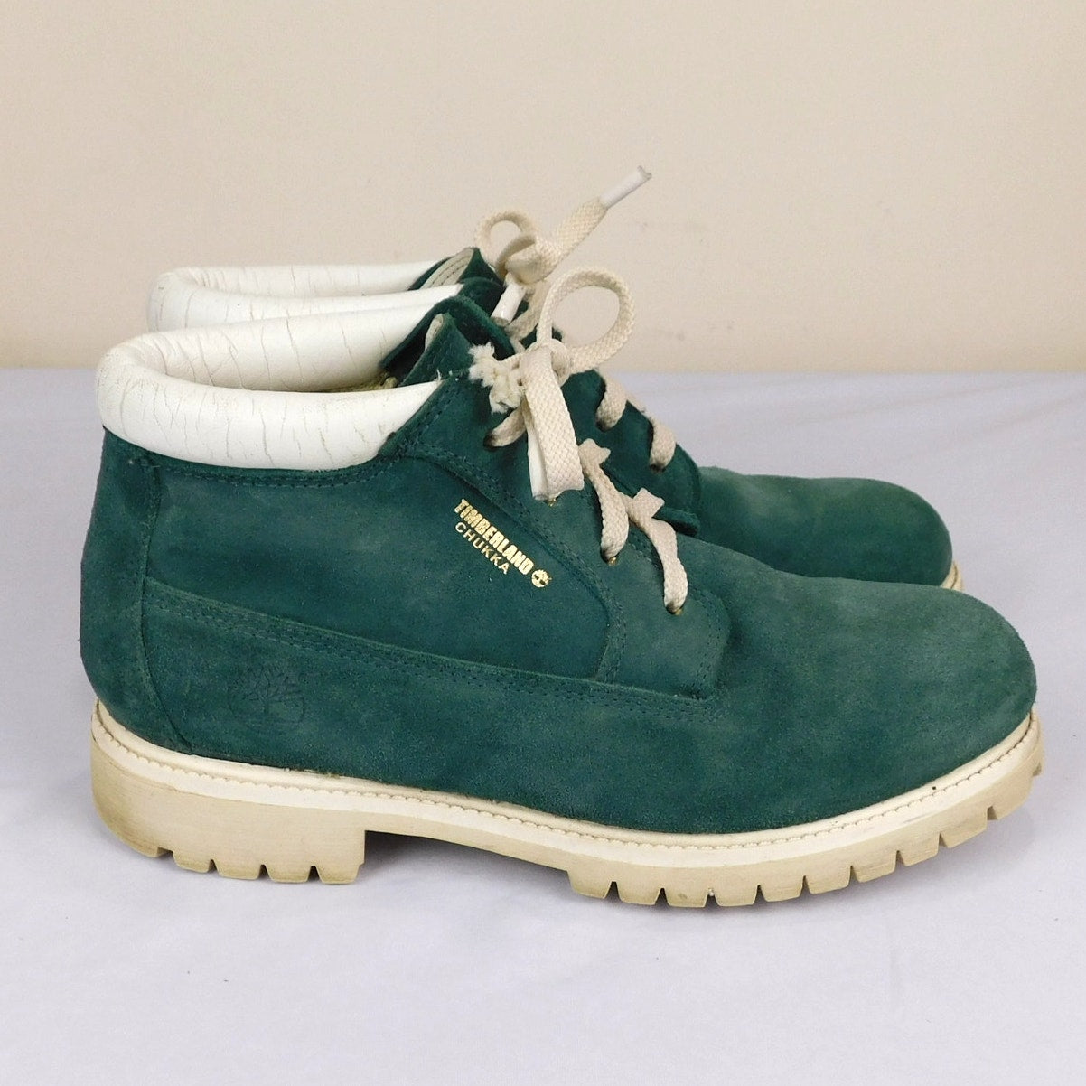 Late 90s Green Suede Timberland Chukka Boots - Size Men's 8.5