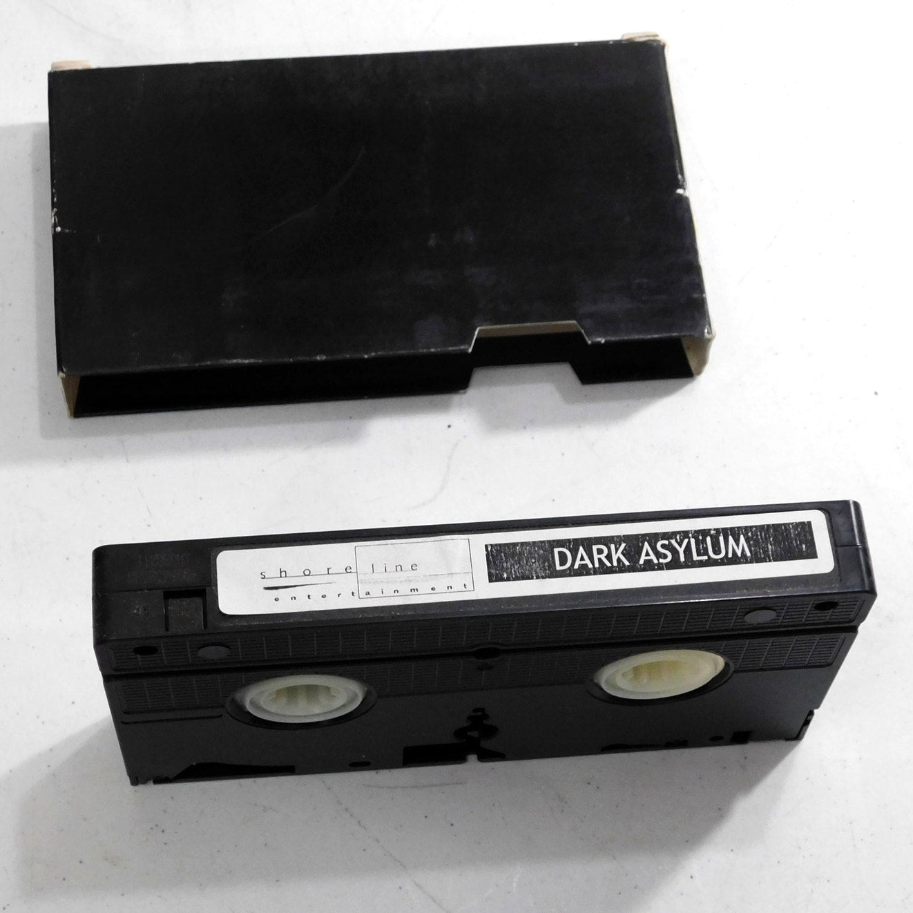 Shoreline Entertainment Dark Asylum Horror VHS Screener Tape Tested Working 2002