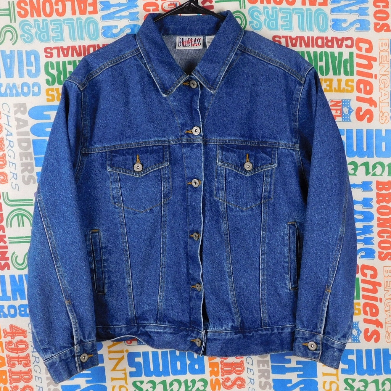 90s Bill Blass Jeans Denim Jacket - Size Petite L