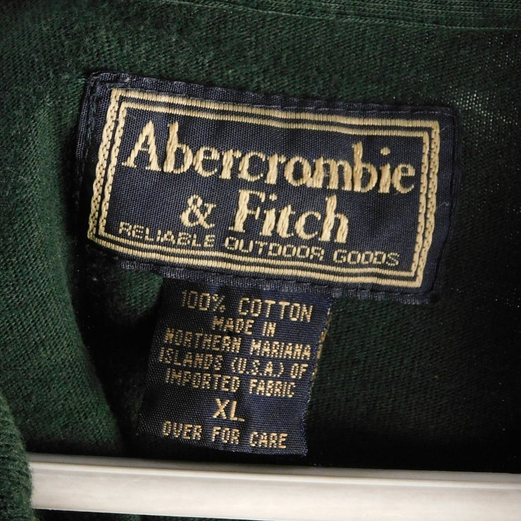 90s Abercrombie & Fitch Long Sleeve Polo Shirt - Size XL