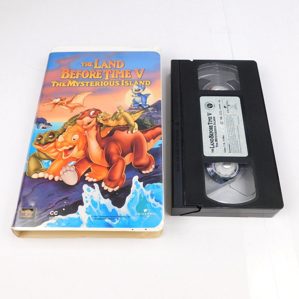 The Land Before Time V The Mysterious Island VHS Tested 1997 Clam Shell