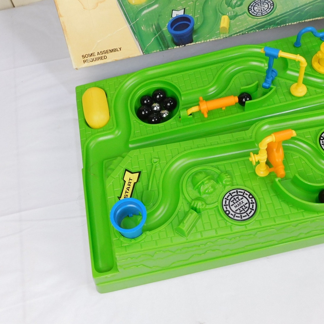 Vintage Knock It Off Marble Game 1978 Marx Toys Complete Except 1 Drain Pipe
