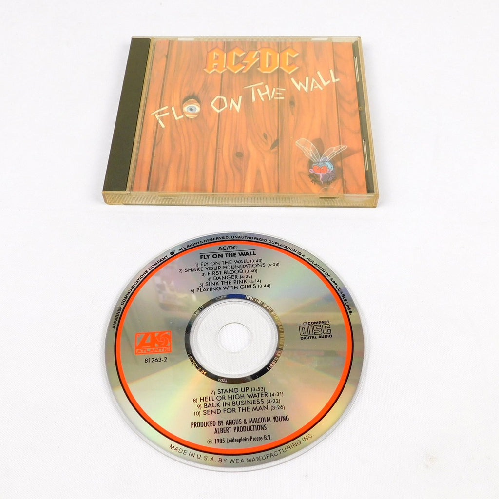 AC DC Fly On The Wall CD 1985 Tested Atlantic Records 7 81263-2