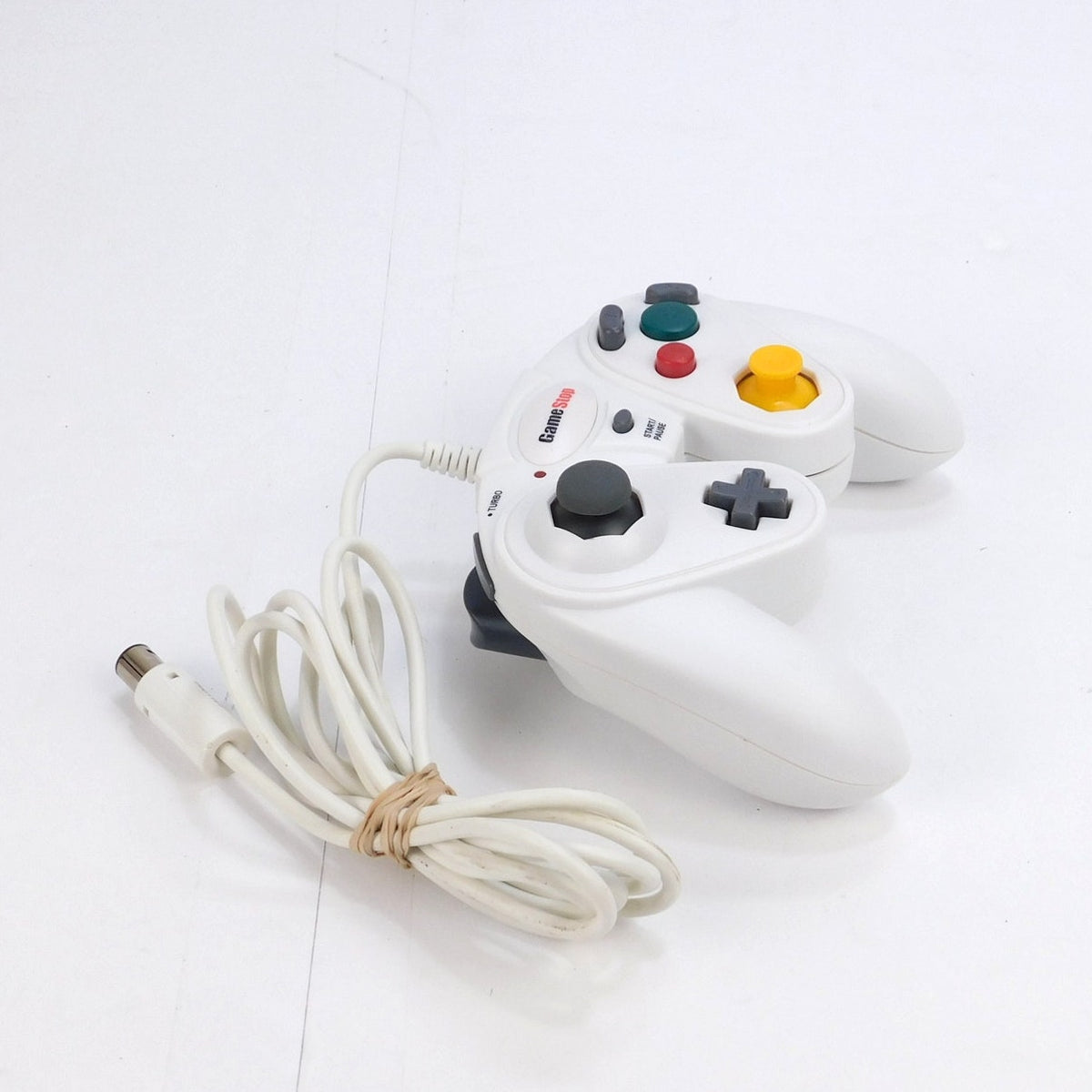 GameStop Nintendo GameCube Controller White Wired Turbo Tested Working Serviced