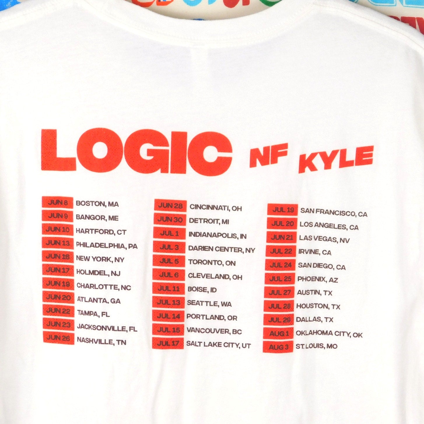 Logic Bobby Tarantino Vs Everybody Tour T Shirt - Size L