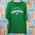 Y2K Faded Boston Celtics T Shirt - Size 2XL