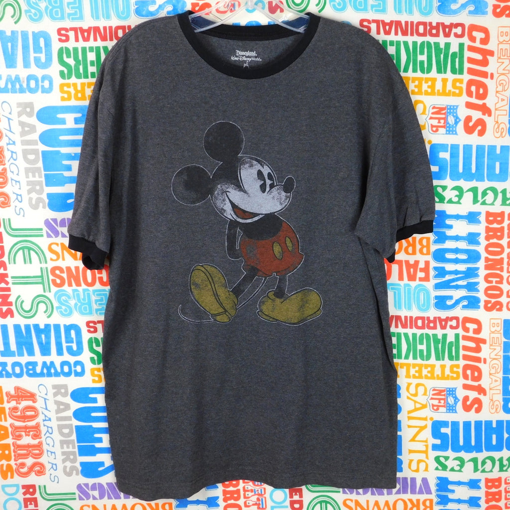 Disneyland Mickey Mouse Ringer Tee - Size L