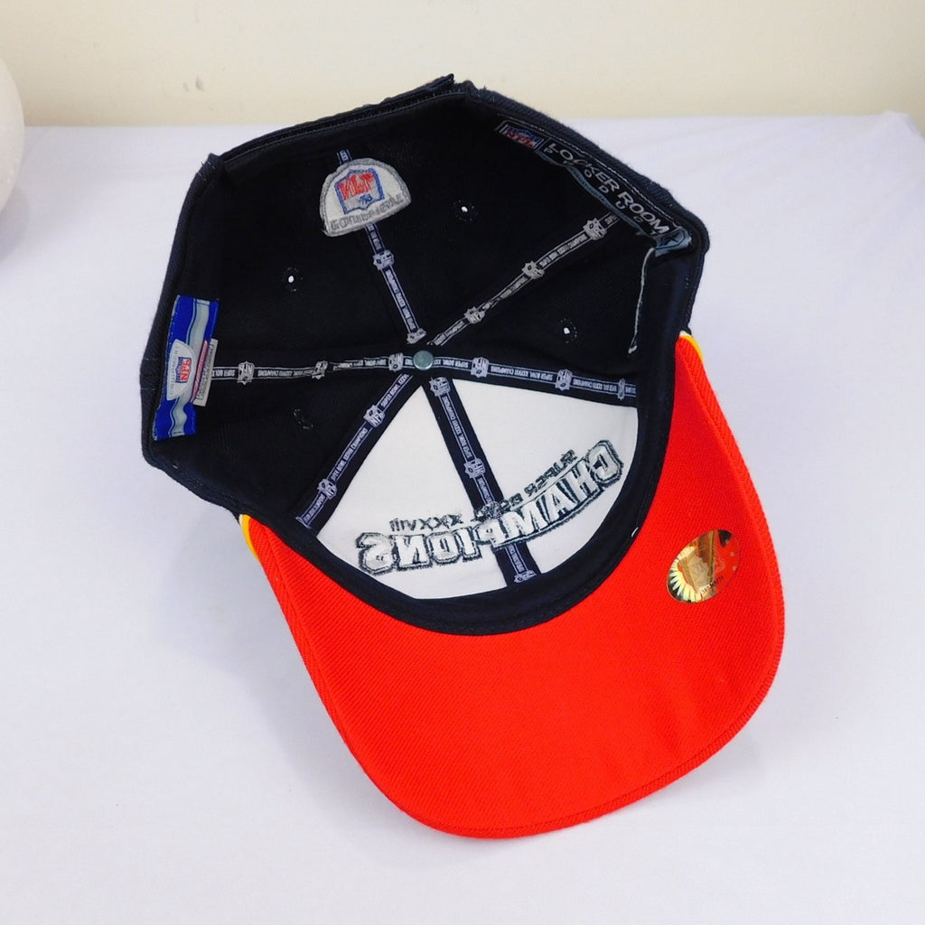 New England Patrios Super Bowl 38 Champs Locker Room Hat - Adjustable