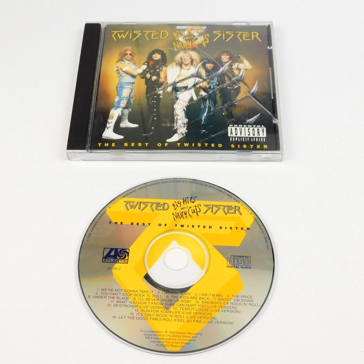 Twisted Sister Big Hits Nasty Cuts CD 1992 Atlantic Best Of Dee Snider 82380-2
