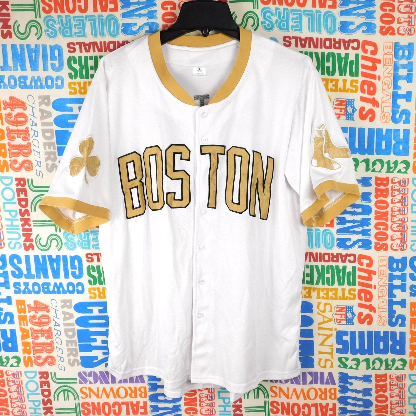 Boston Red Sox Celtics Banner 18 Promo Jersey - Size M
