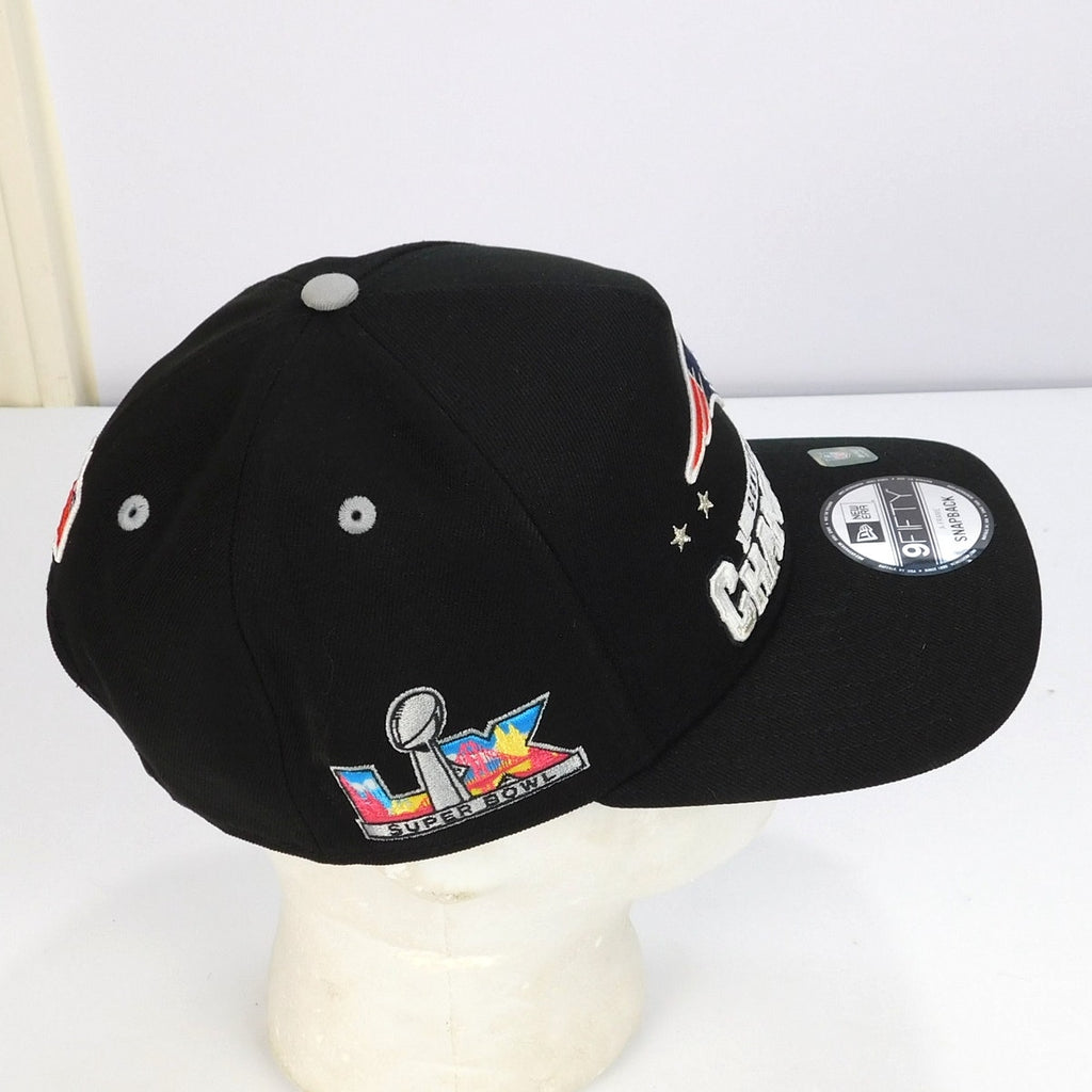New England Patriots New Era 2025 AFC Champions Locker Room Hat - OSFA, NWT