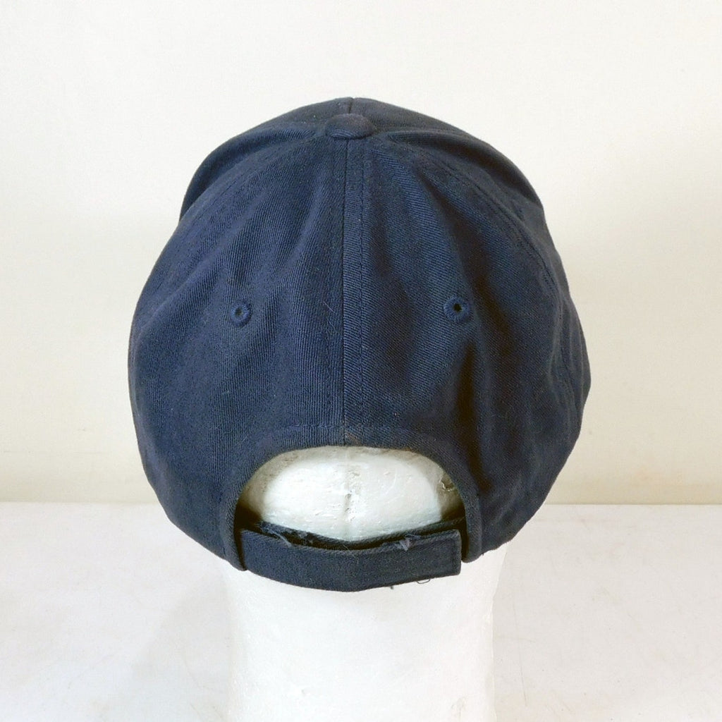 New England Patriots Hat Adjustable Hook And Loop Blue Flying Elvis Logo