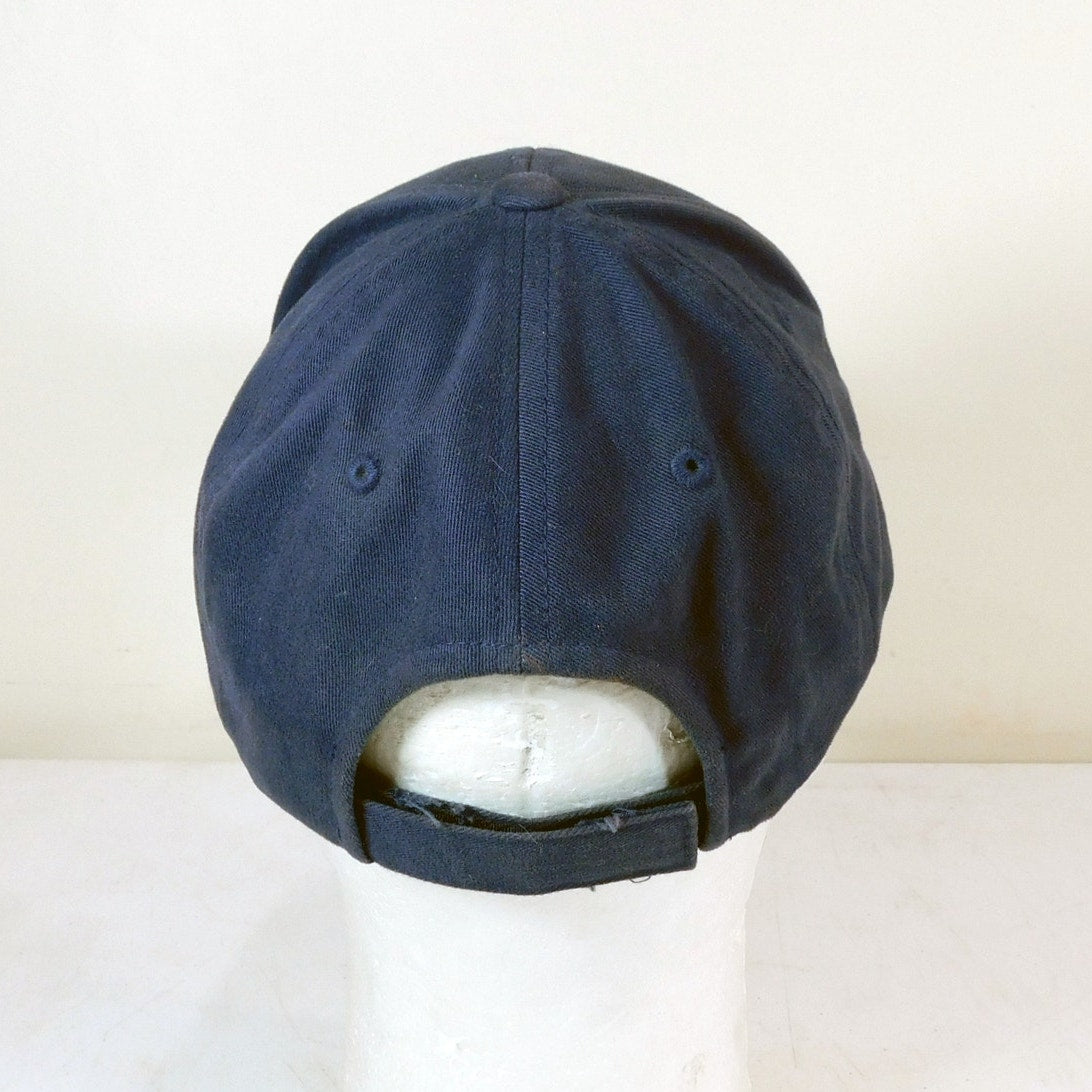 New England Patriots Hat Adjustable Hook And Loop Blue Flying Elvis Logo