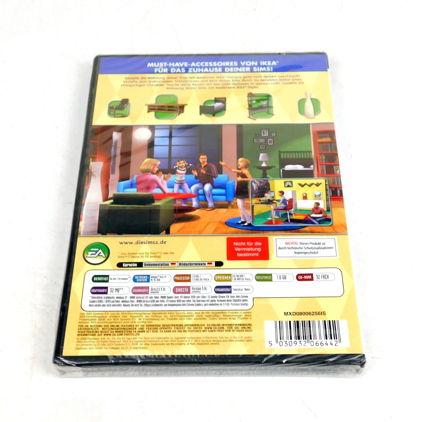 The Sims 2 IKEA Home Stuff PC CD ROM New Sealed German Version