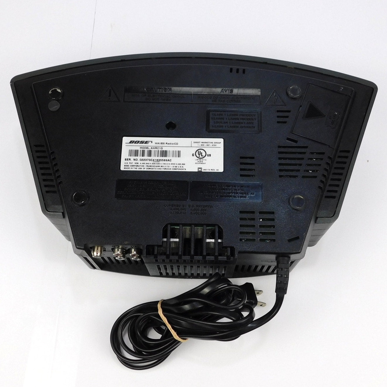 Bose Wave Radio CD Clock Model AWRC1G Tested Working No Remote Black