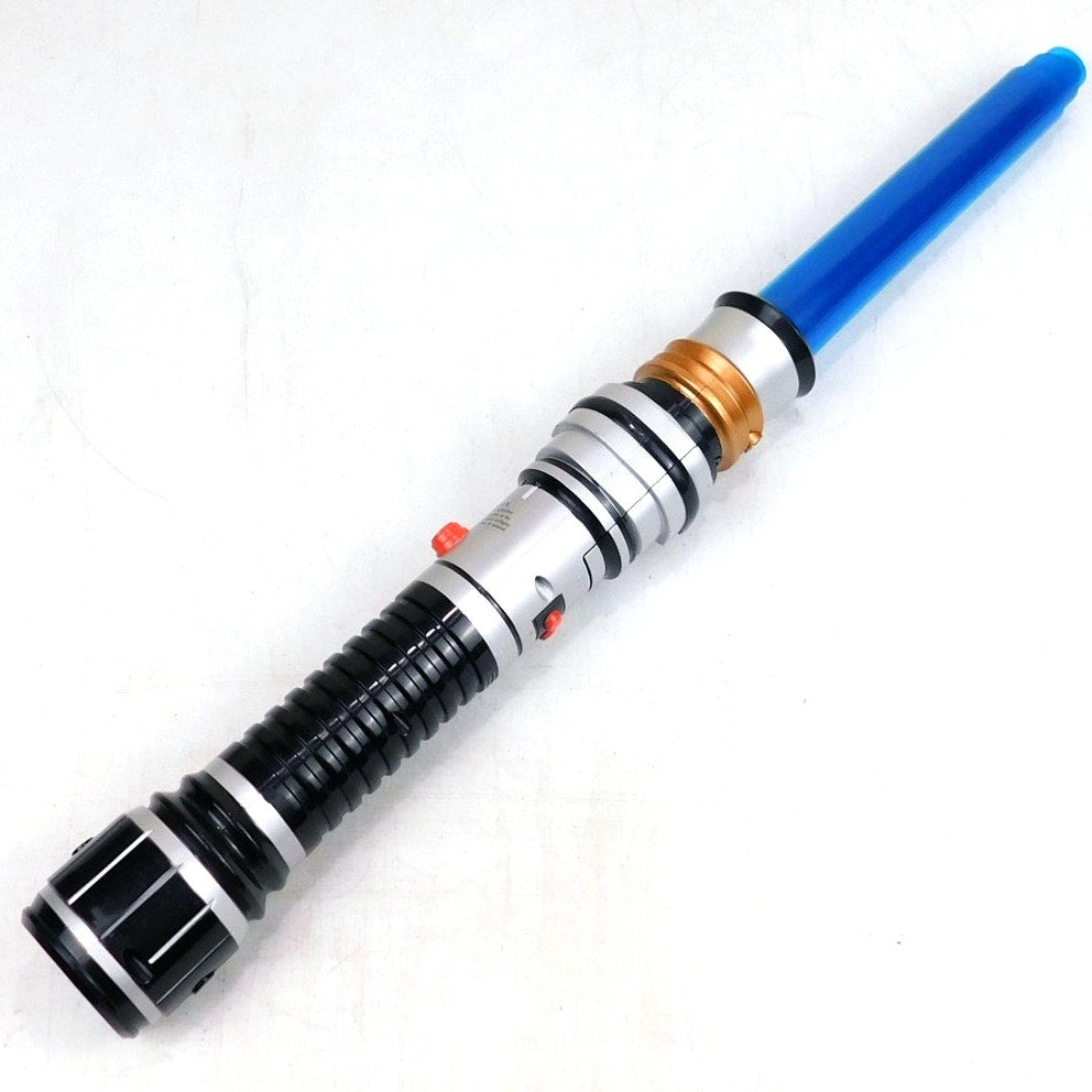 Star Wars Hasbro 2009 Blue Lightsaber Toy Extendable Light Saber 38 Inch Cosplay