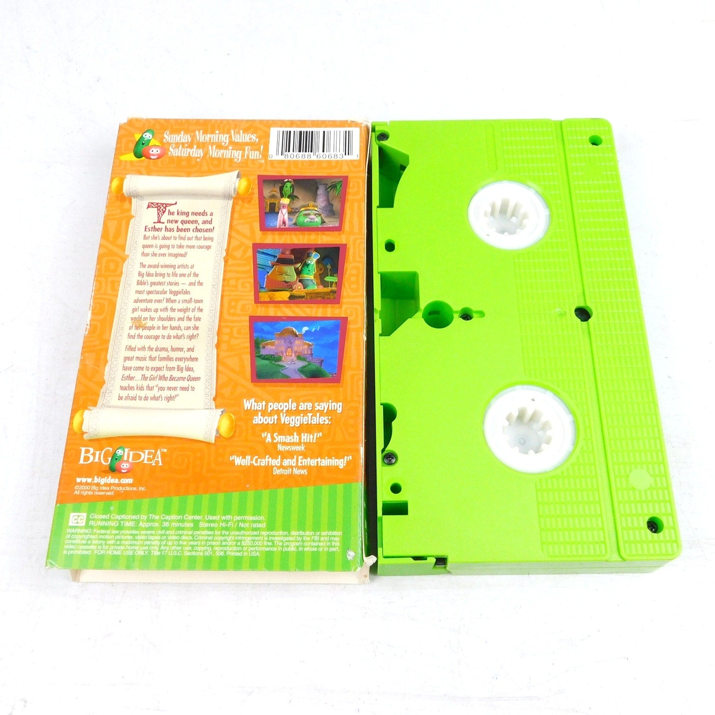 VeggieTales Esther The Girl Who Became Queen VHS Tested Big Idea 2000