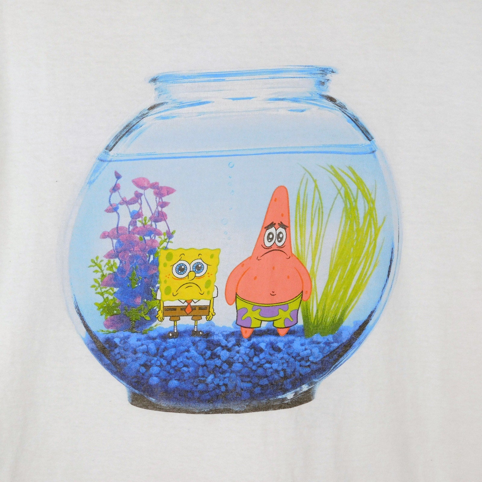 Spongebob Squarepants Fishbowl Graphic T Shirt - Size XL