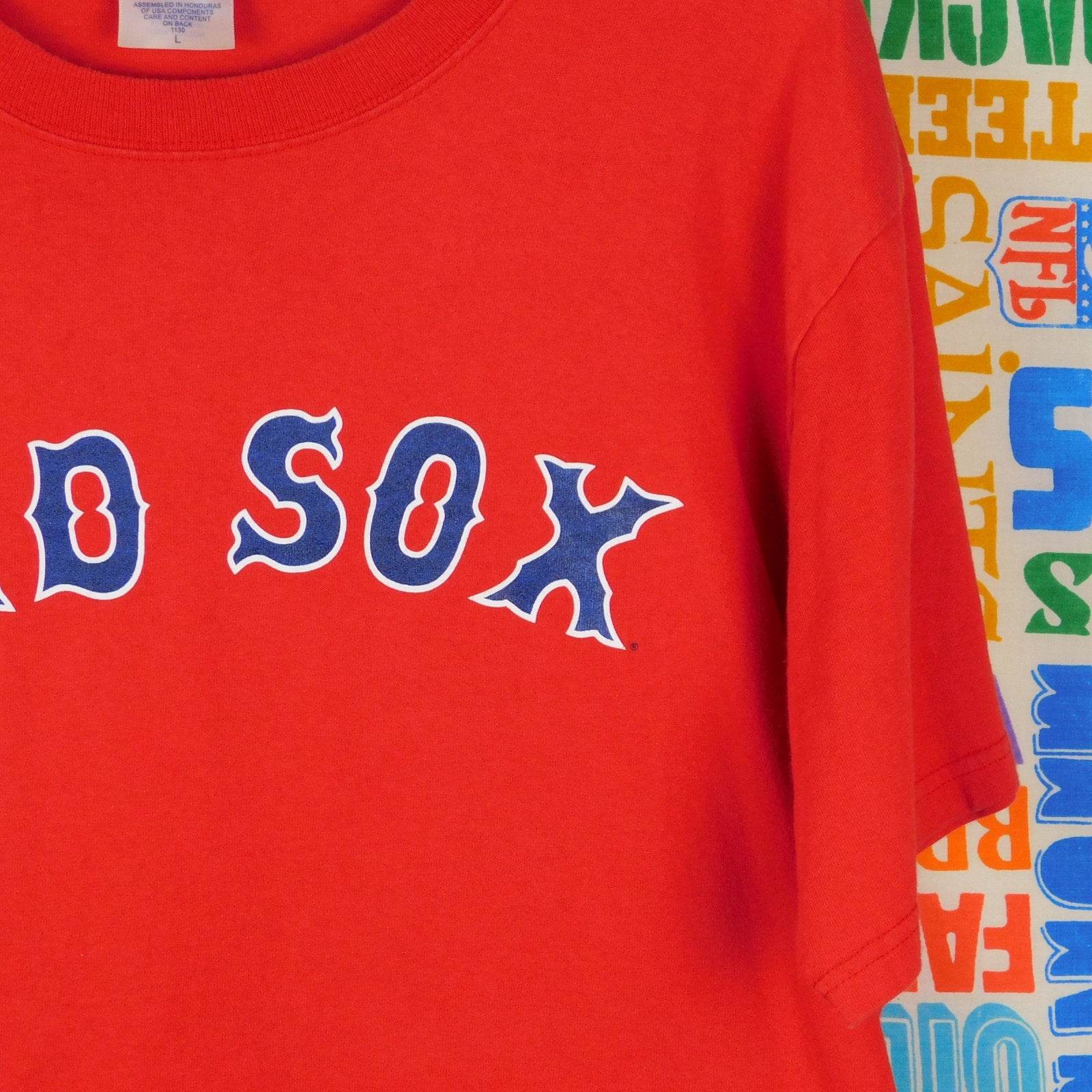 Y2K Boston Red Sox Johnny Damon Jersey T Shirt - Size L