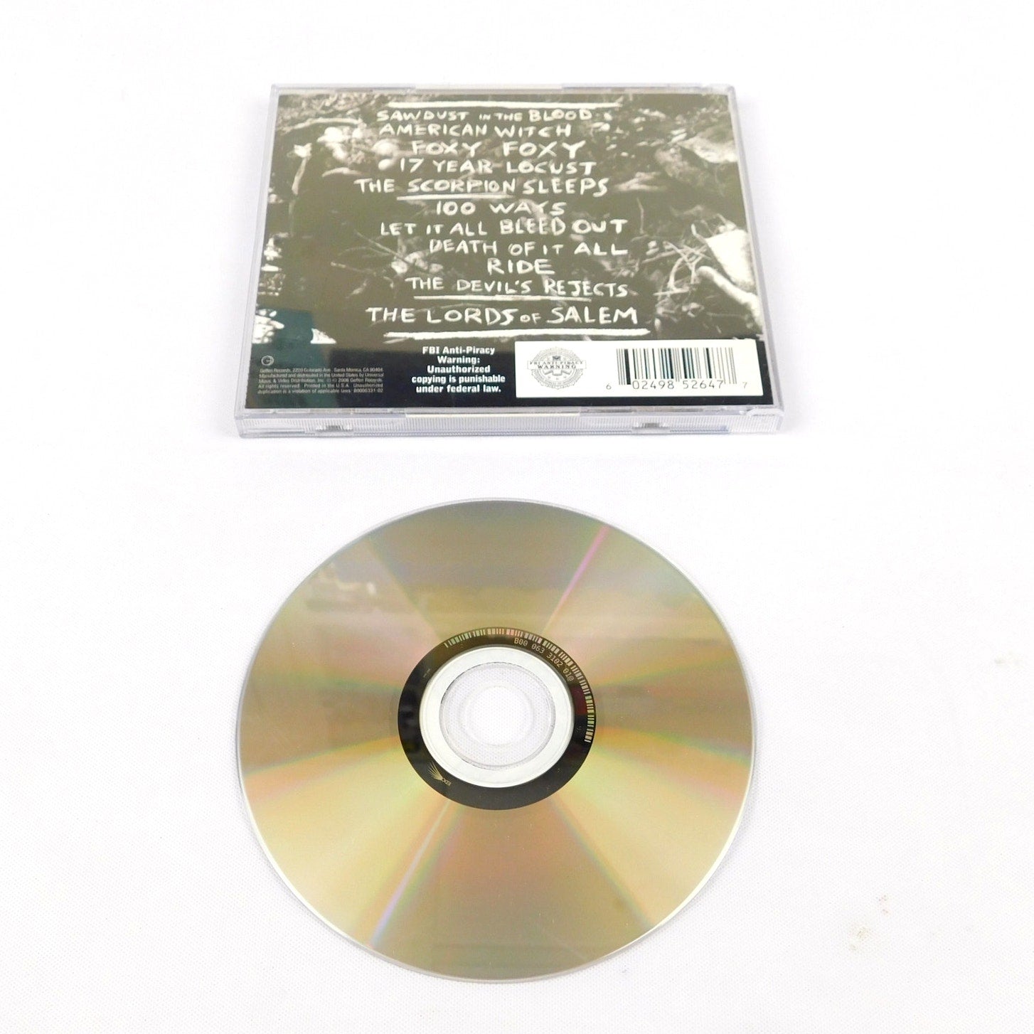 Rob Zombie Educated Horses CD 2006 Tested Geffen Records B000633102