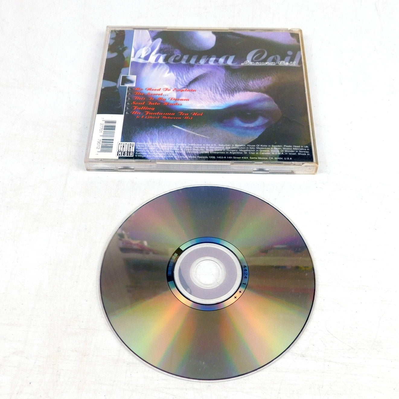 Lacuna Coil Self Titled CD Tested 1998 Century Media 7901-2 Metal