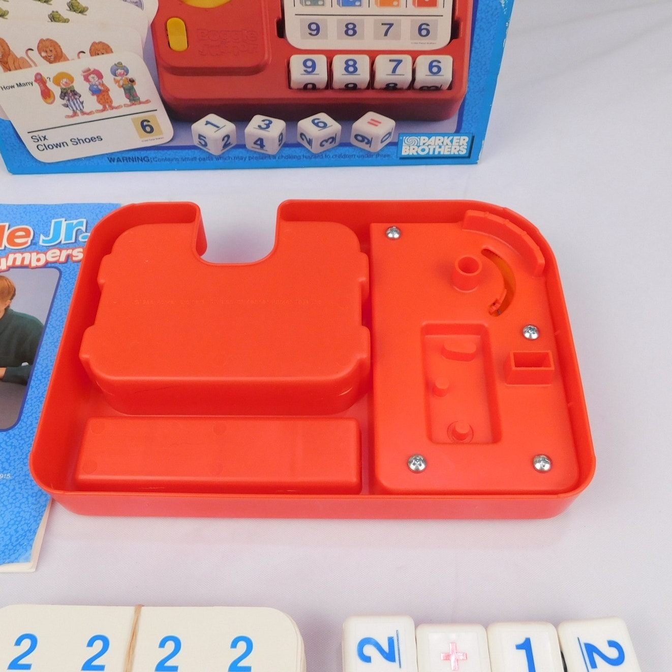 Boggle Jr Numbers Game Complete In Box Parker Brothers Vintage 1992