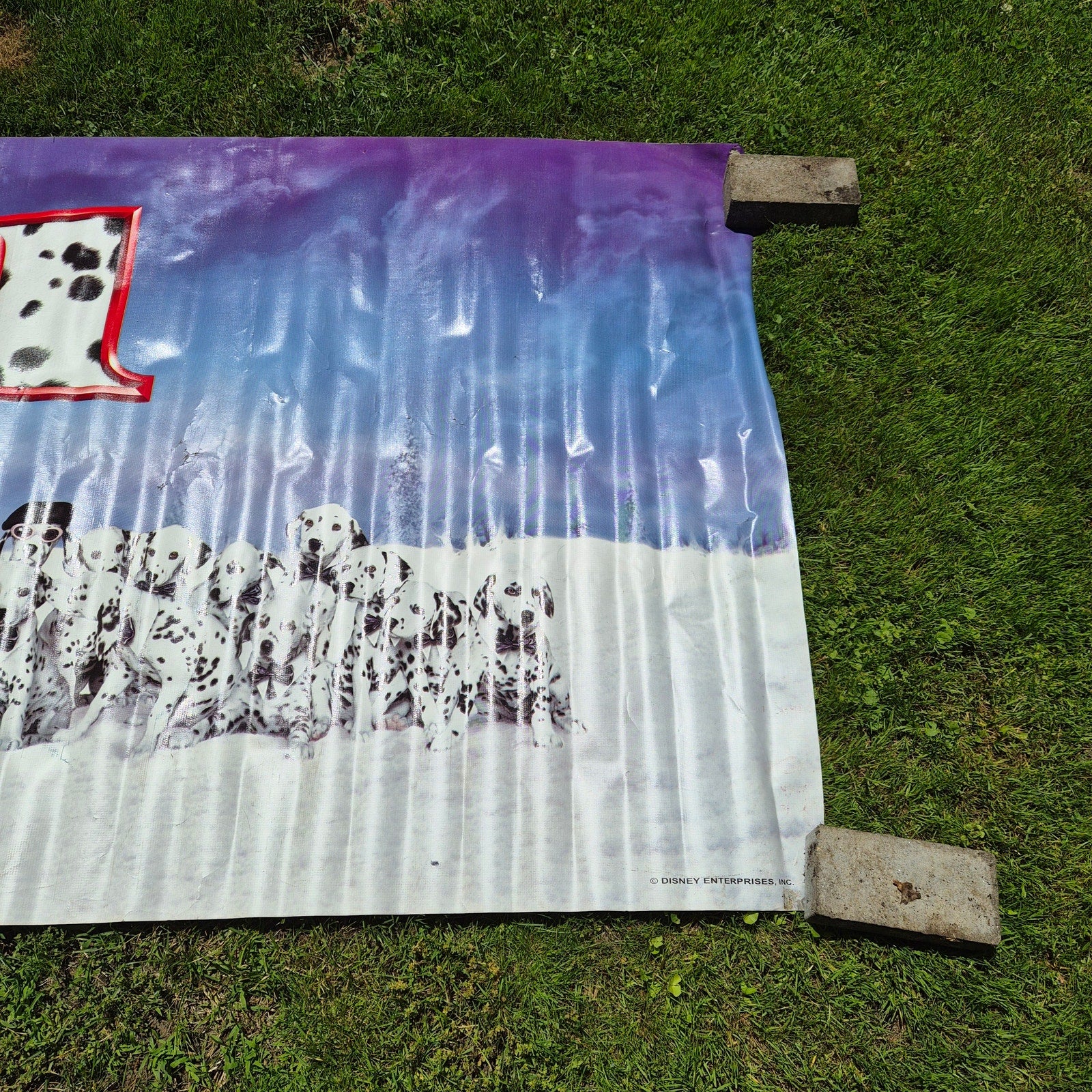 Disney 101 Dalmatians Movie Theater Vinyl Banner 10' x 4' Thanksgiving 1996