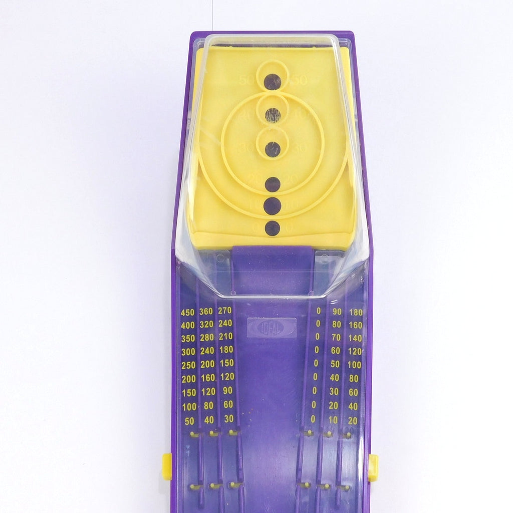 Ideal Toys Speedball Tabletop Skee Ball Toy Tested Working Purple Yellow 2000s