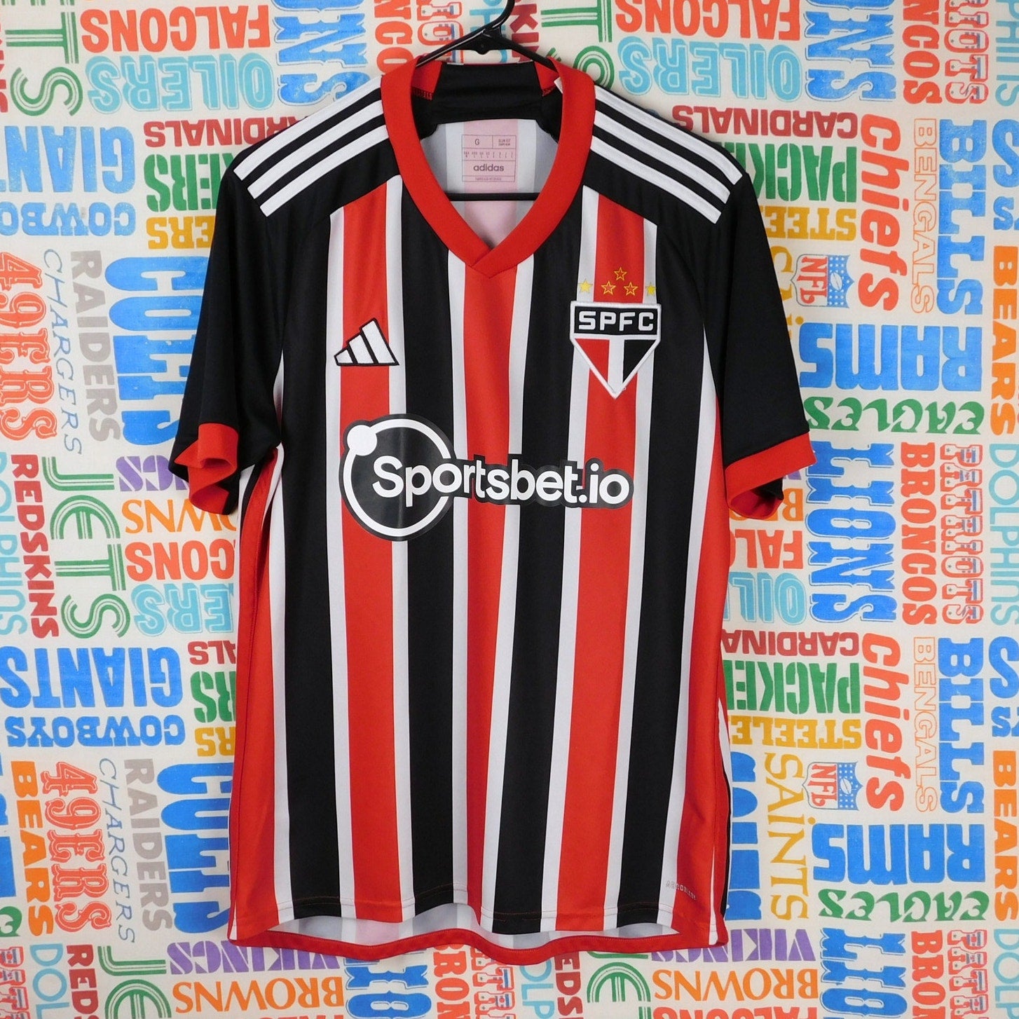 Adidas Sao Paolo FC 2023 Away Soccer Jersey - Size L
