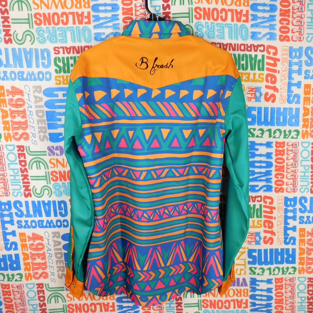 B Fresh Gear "The Jazzy J" Pearl Snap Collared Shirt - Size M