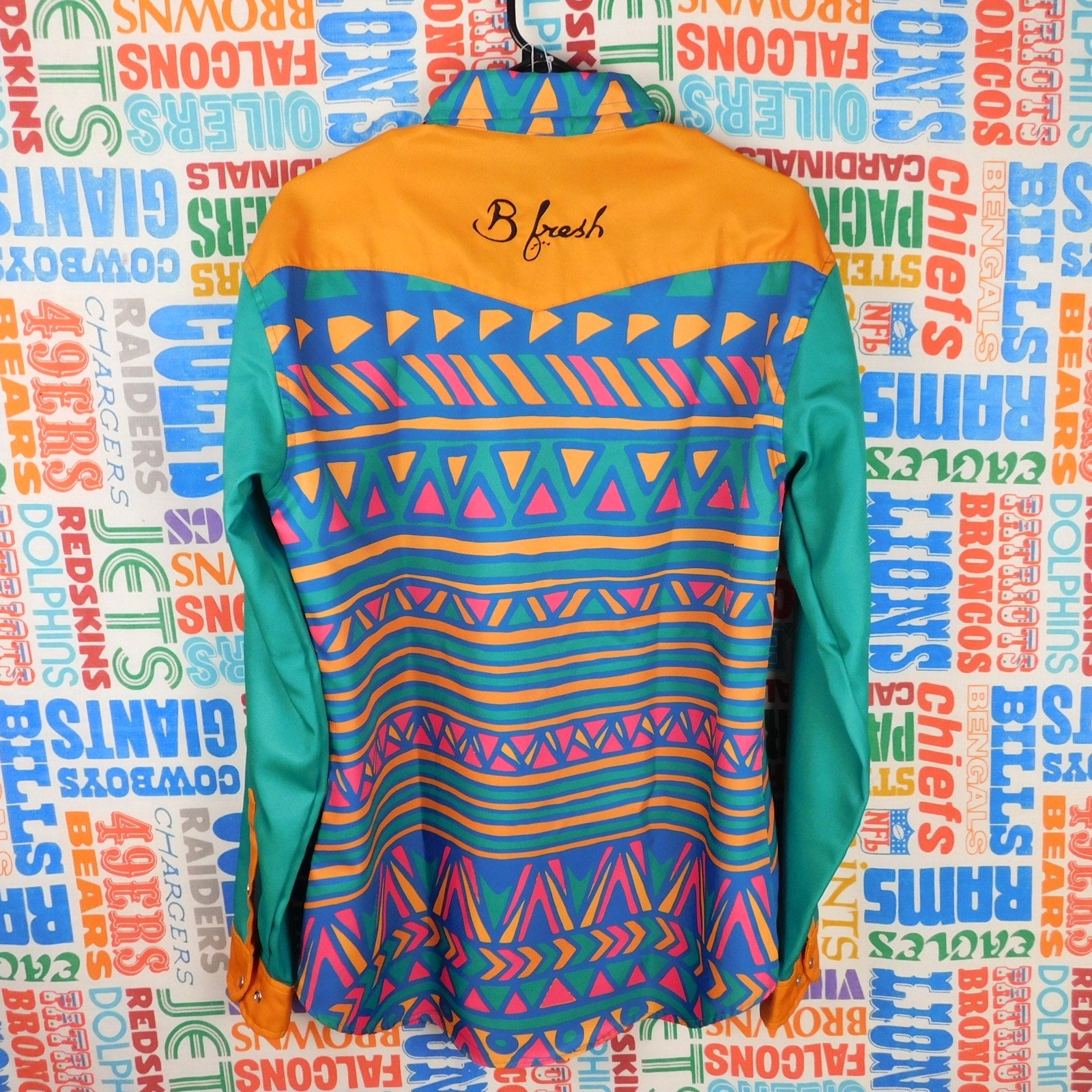 B Fresh Gear "The Jazzy J" Pearl Snap Collared Shirt - Size M
