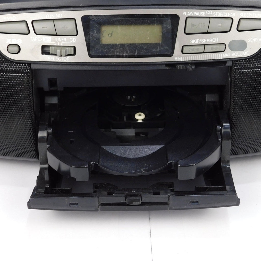 Panasonic RX-DS17 Portable Stereo Boombox CD Cassette Radio Front Loading Tested
