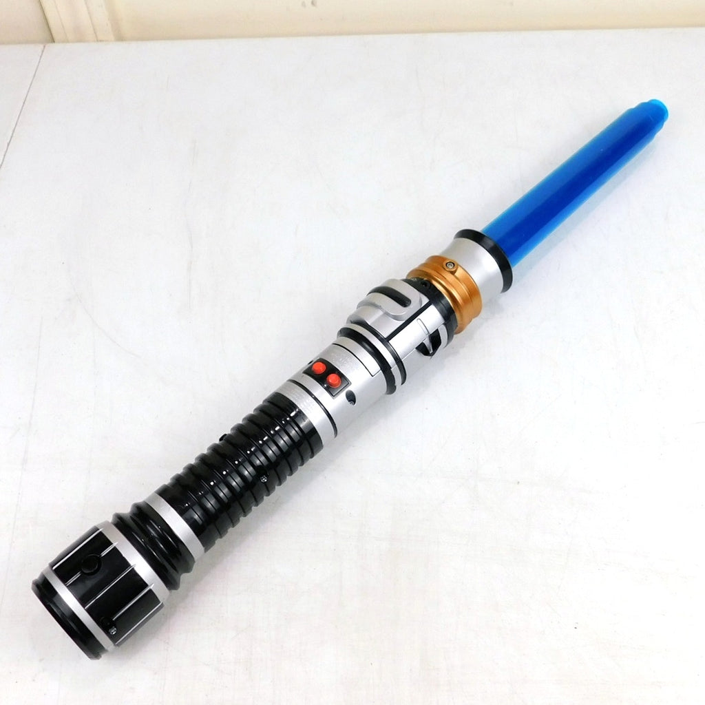 Star Wars Hasbro 2009 Blue Lightsaber Toy Extendable Light Saber 38 Inch Cosplay