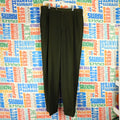 Nordstrom Mens 34R 100% Wool Pleated Cuffed Dress Pants Trousers Green