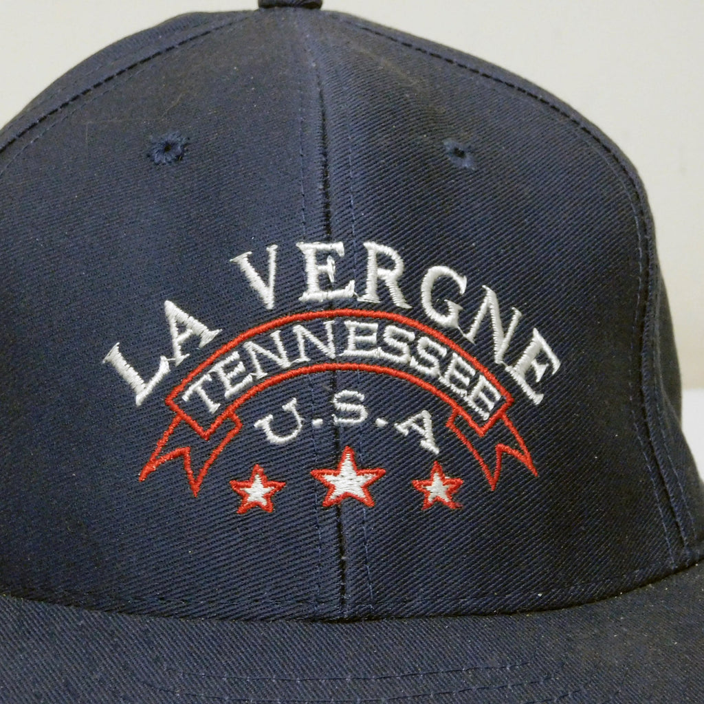 Vintage La Vergne Tennessee USA Hat Cap Adjustable Navy Blue